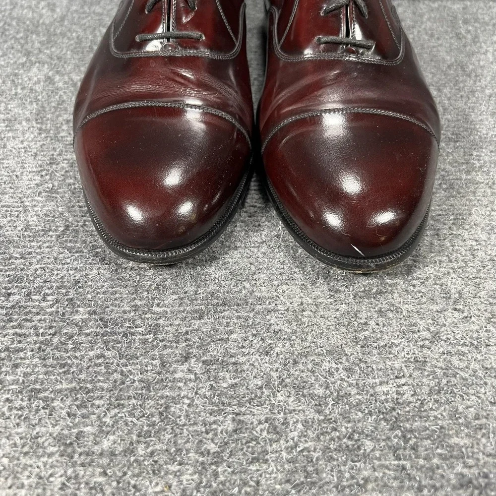 Caporicci Shoes Mens Size 10 W Brown Leather Cap Toe Oxford Handmade Italy 31150